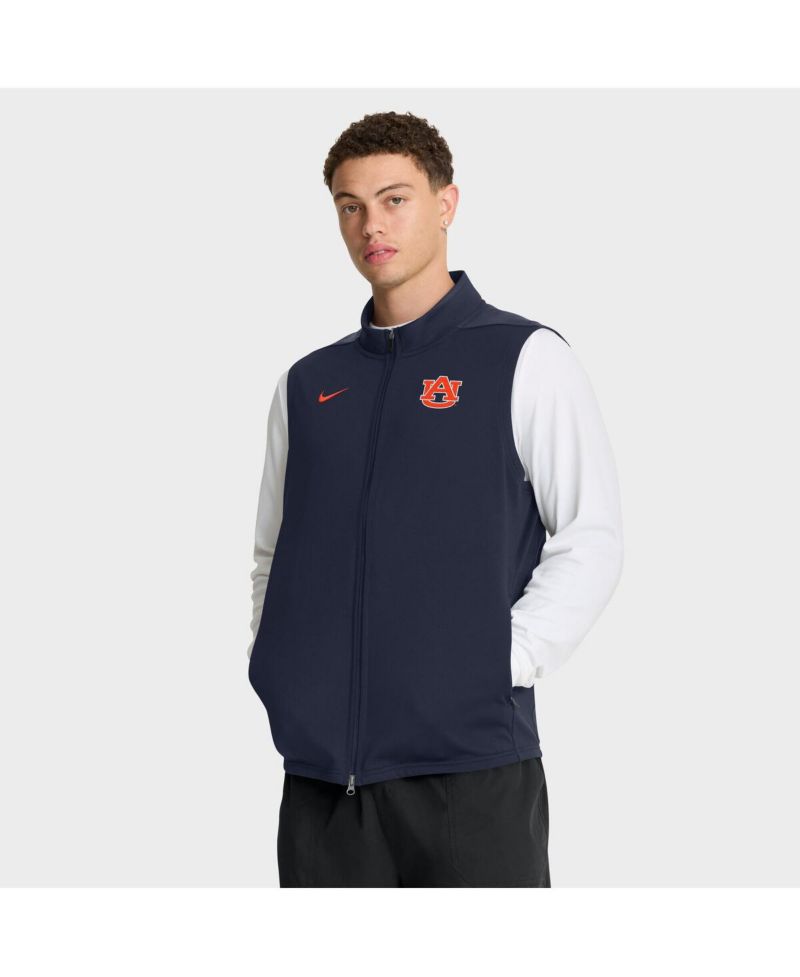 Men's Navy Auburn Tigers Primetime Victory Full Zip Vest