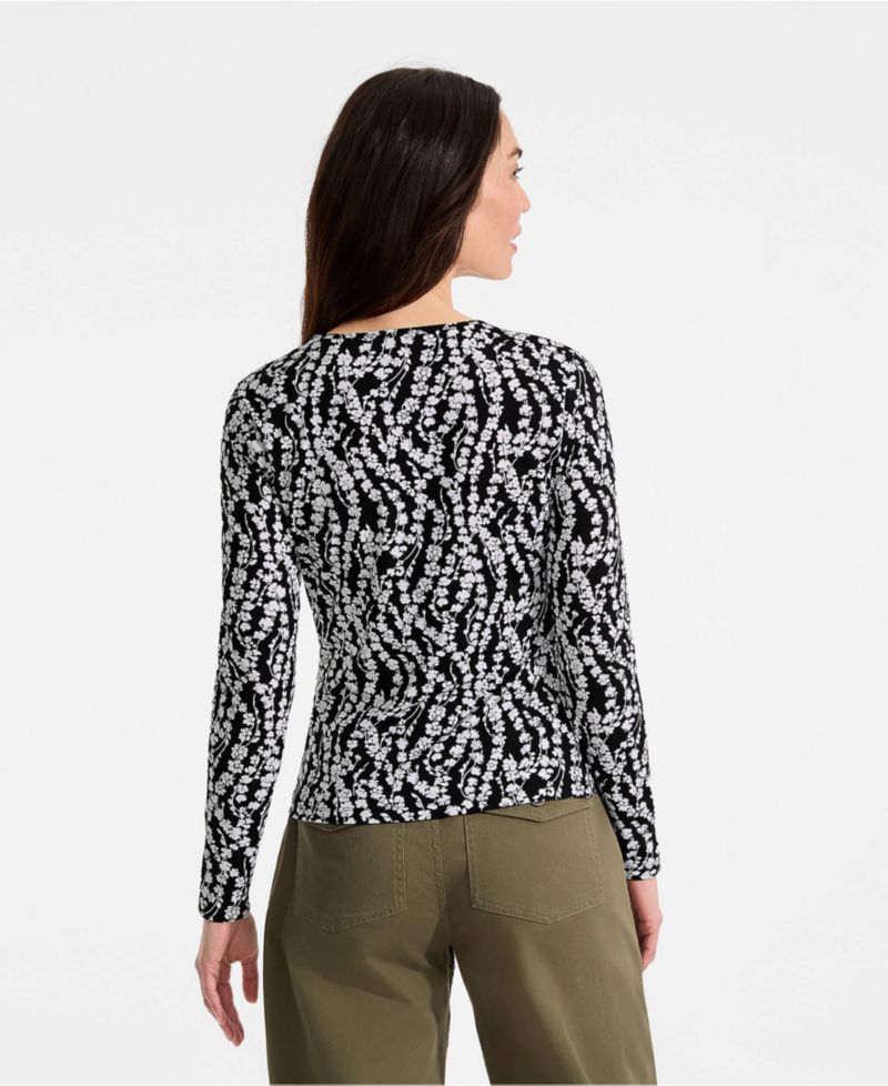 Women's Tall Long Sleeve Crewneck Garden Tee - Sunshade UPF 50 Quick Dry