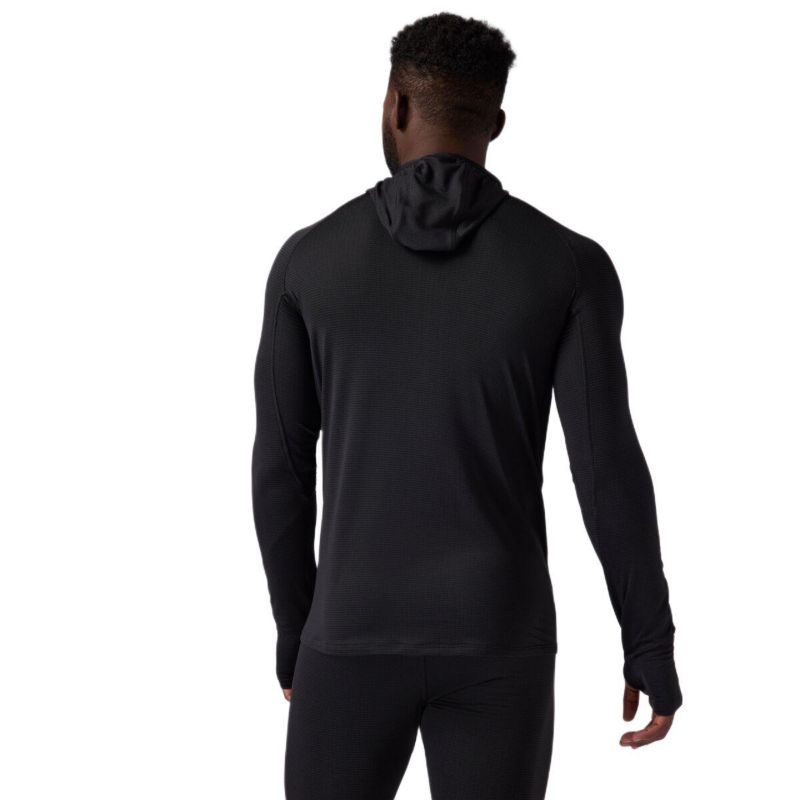 Men's Pines Microgrid Ultra-Lt Baselayer Zip Scuba Top Lightweight Long Underwear Tops