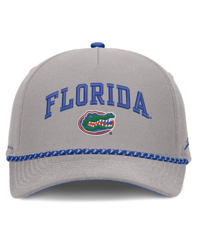 Men's and Women's Gray Florida Gators Primetime Rise Rope Adjustable Hat
