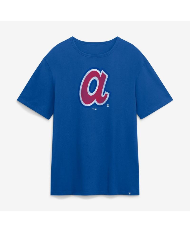 Men's Royal Atlanta Braves Vintage Logo Legacy T-Shirt