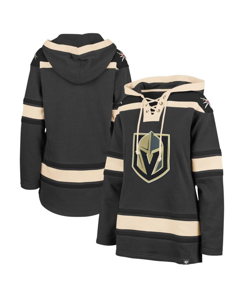 Women's Gray Vegas Golden Knights Superior Lacer Pullover Hoodie