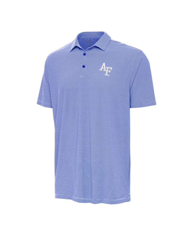 Men's Royal/White Air Force Falcons Twine Polo Shirt