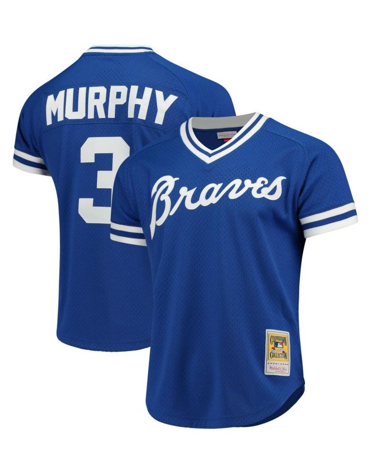 Men's Dale Murphy Royal Atlanta Braves Cooperstown Mesh Batting Practice Jersey