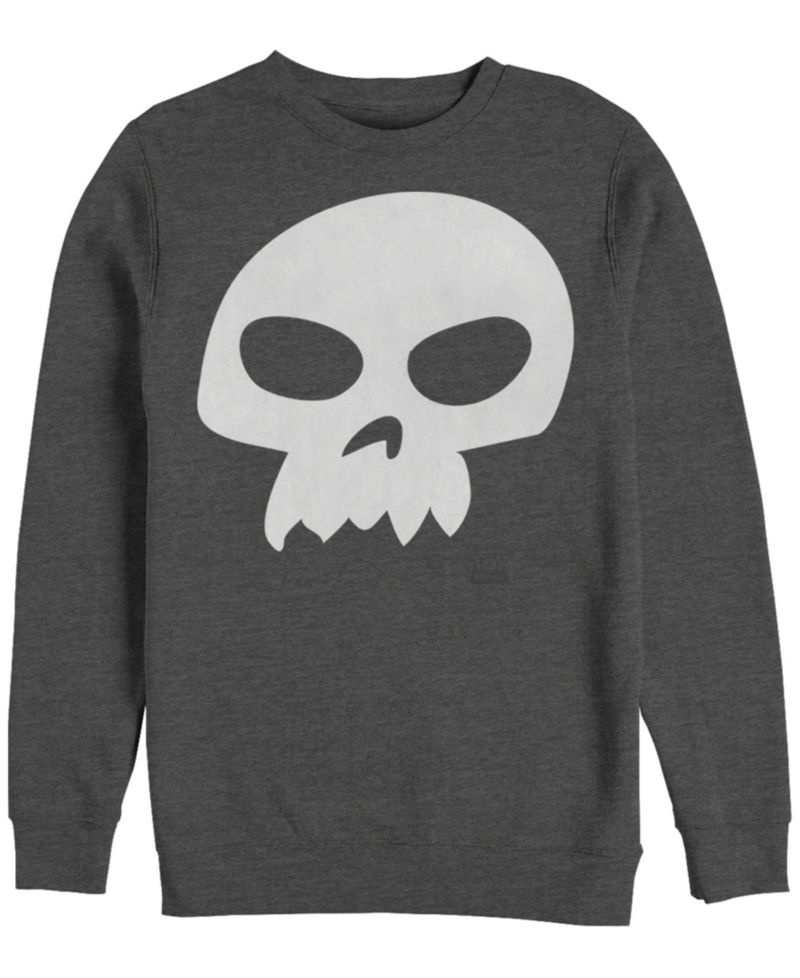 Disney Pixar Men's Toy Story Sid Skull Costume, Crewneck Fleece