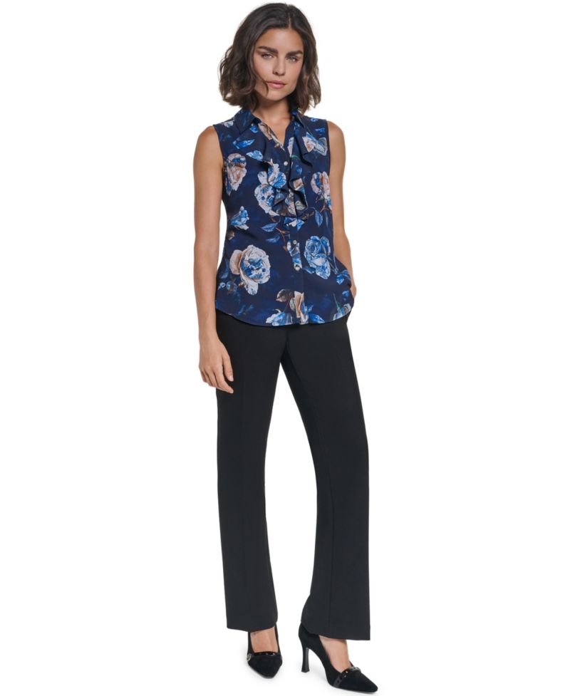 Women's Sleeveless V-Neck Blouse