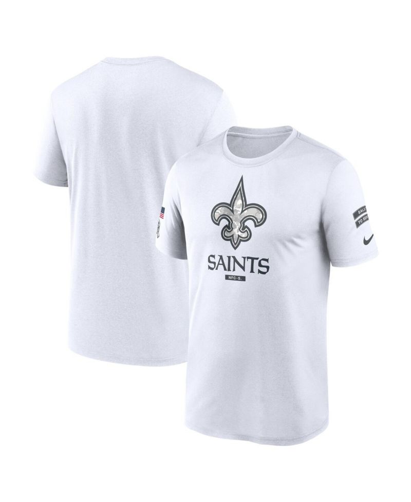 Men's White New Orleans Saints 2024 Salute To Service Legend Performance T-Shirt