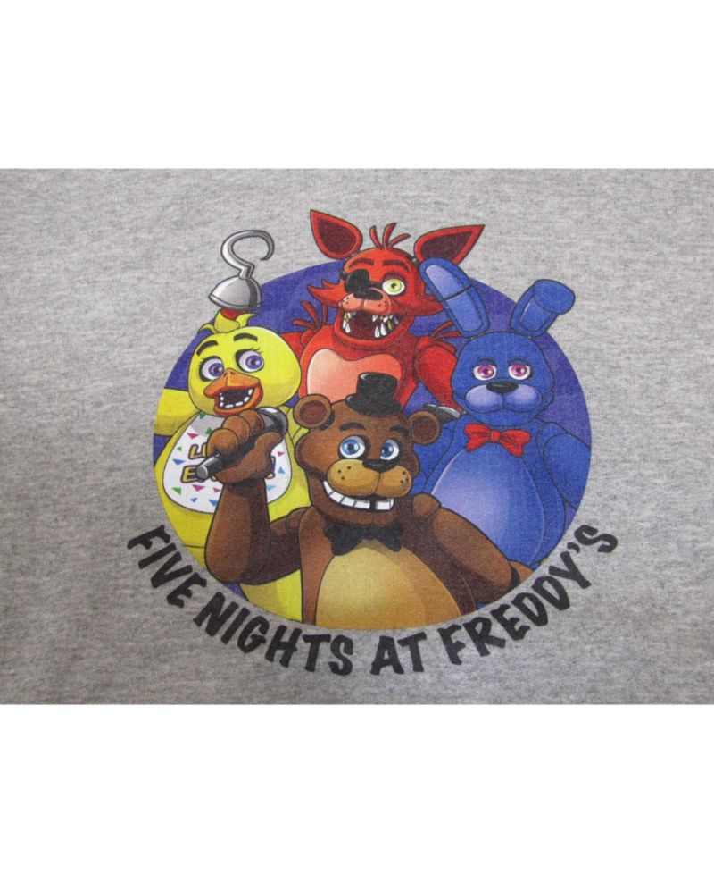 Boys Characters In Circle Heather Grey