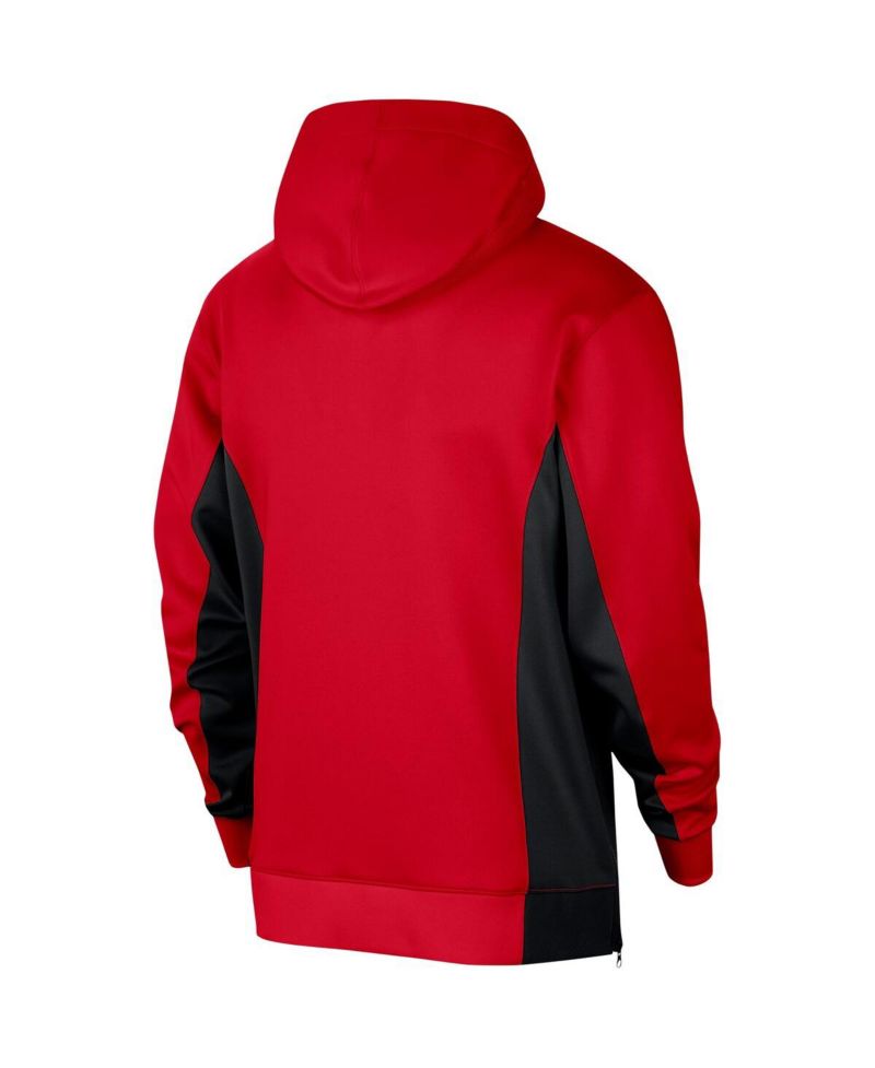 Men's Red Atlanta Hawks 2023/24 Authentic Showtime Full-Zip Hoodie