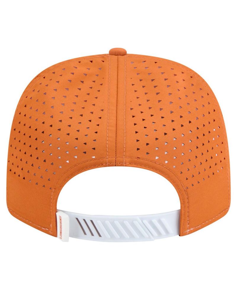 Men's White/Texas Orange Texas Longhorns Perforated Patched 9SEVENTY Adjustable Hat