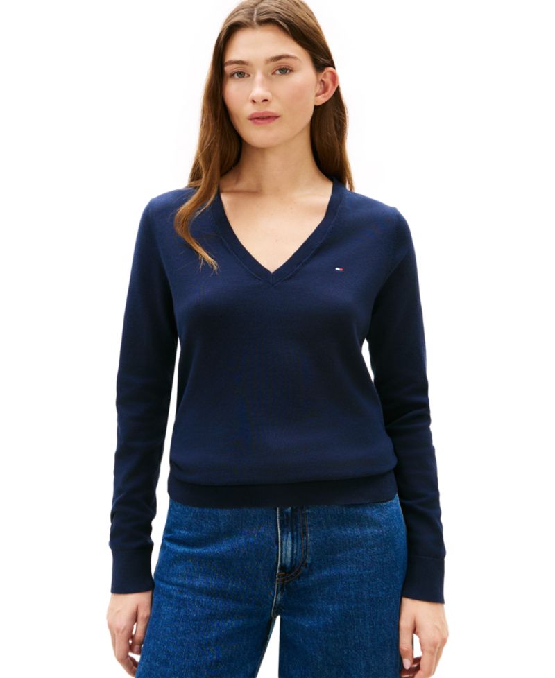 Women's V-Neck Knit Sweater