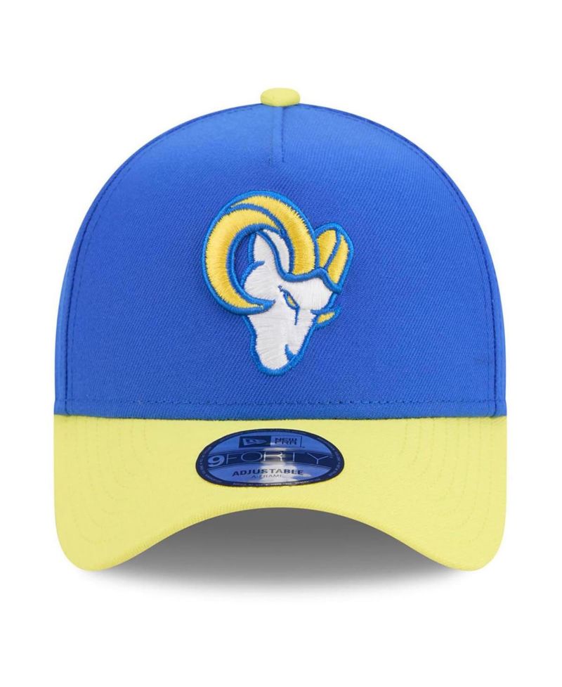 Men's Royal/Gold Los Angeles Rams A-Frame 9FORTY Adjustable Hat