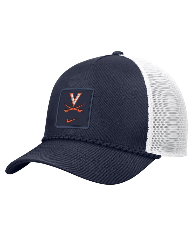 Men's Navy Virginia Cavaliers 2026 On-Field Rope Adjustable Trucker Hat