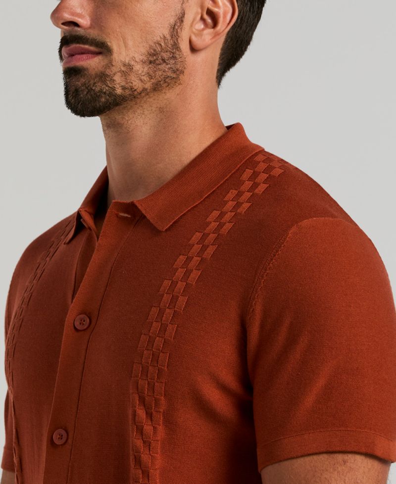 Men's Stripe Short-Sleeve Shirt