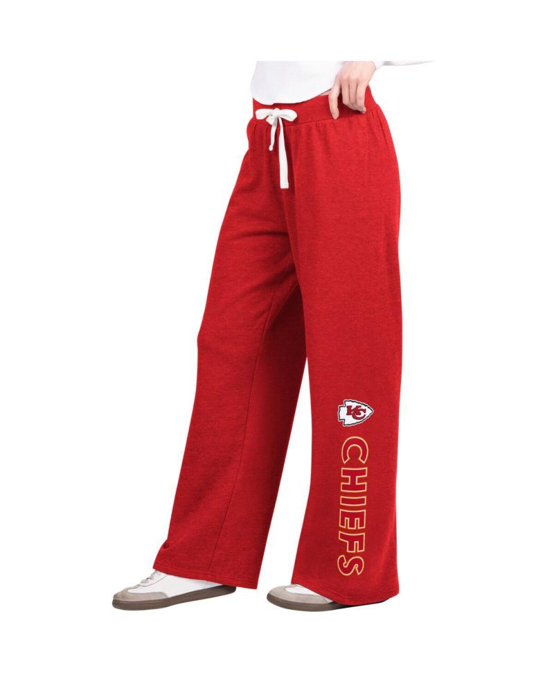 Women's Red Kansas City Chiefs Field Wide Leg Sweatpants