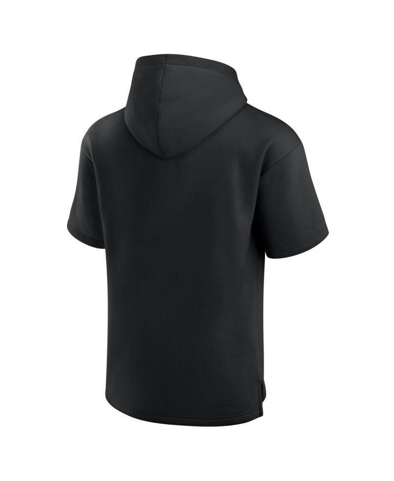 Men's and Women's Black New York Jets Elements Ready Short Sleeve Pullover Hoodie