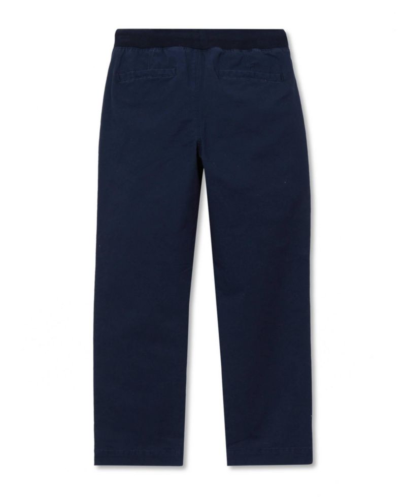 Boys Stretch Soft Rib Waist Iron Knee Pull On Pants