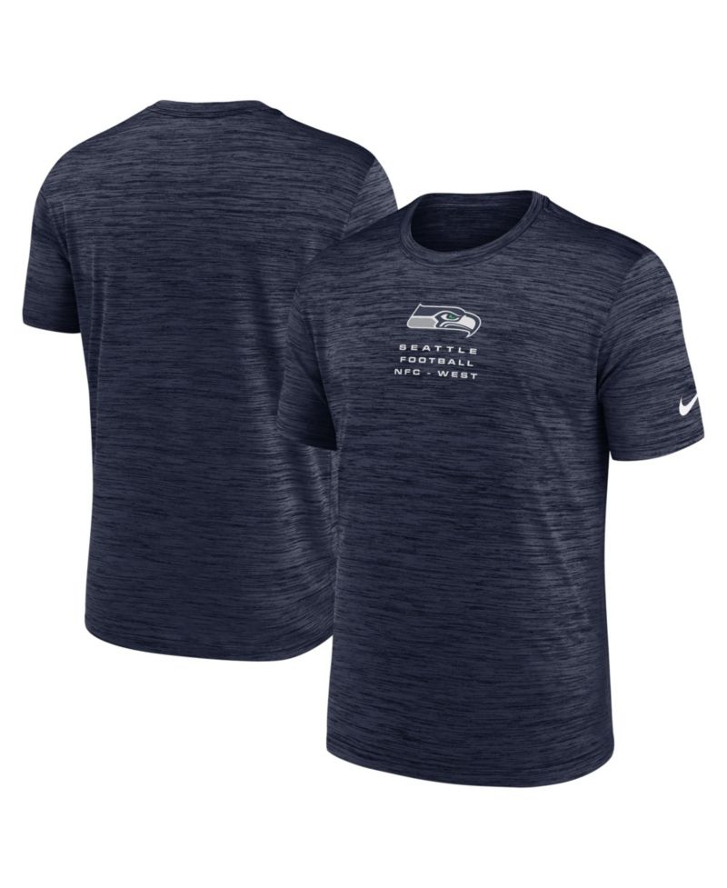 Men's College Navy Seattle Seahawks Velocity Ball Carrier Dri-FIT T-Shirt