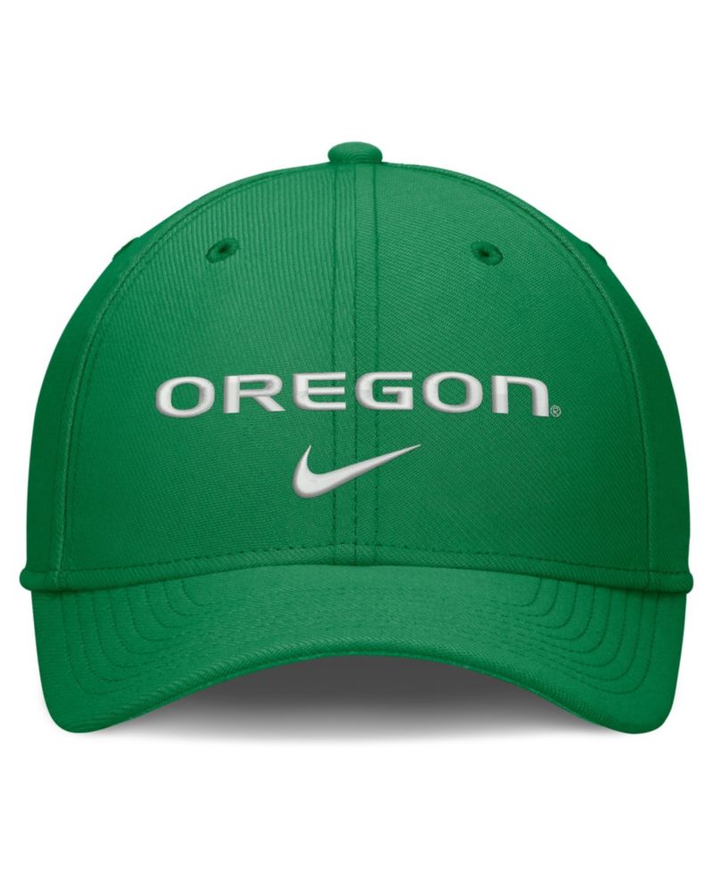 Men's Green Oregon Ducks Rise On-Field Swoosh Flex Dri-FIT Flex Hat