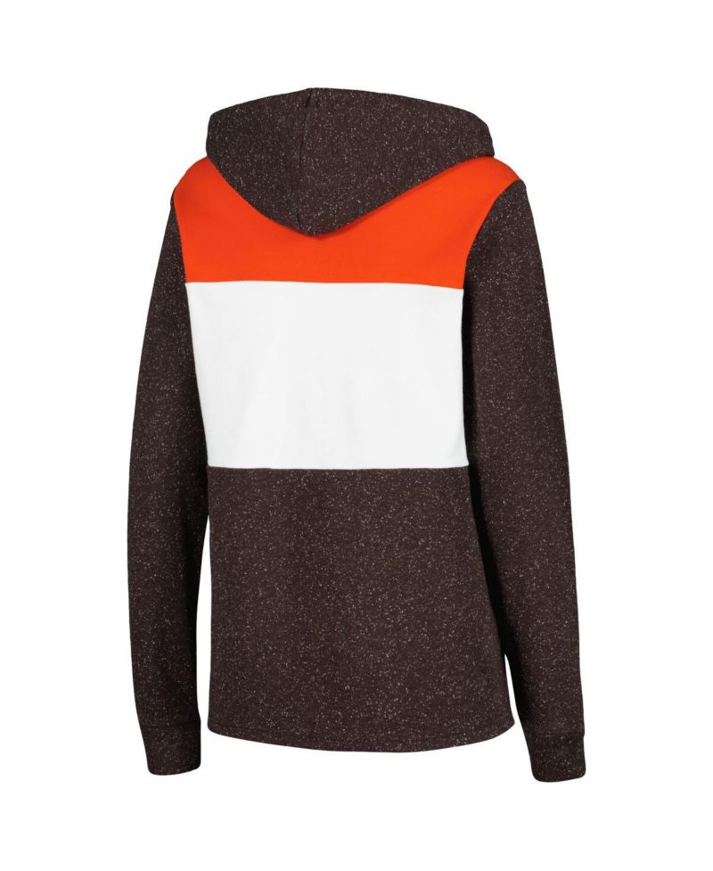 Women's Brown Cleveland Browns Wicket Pullover Hoodie