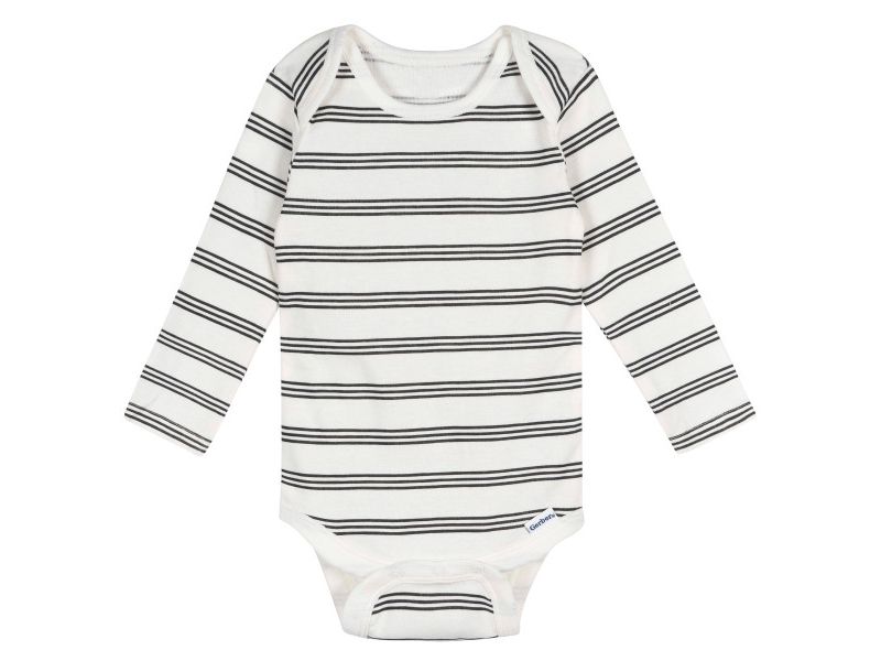Baby Boys' 5-Pack Long Sleeve Bodysuits, Grey Heather, 12 Months