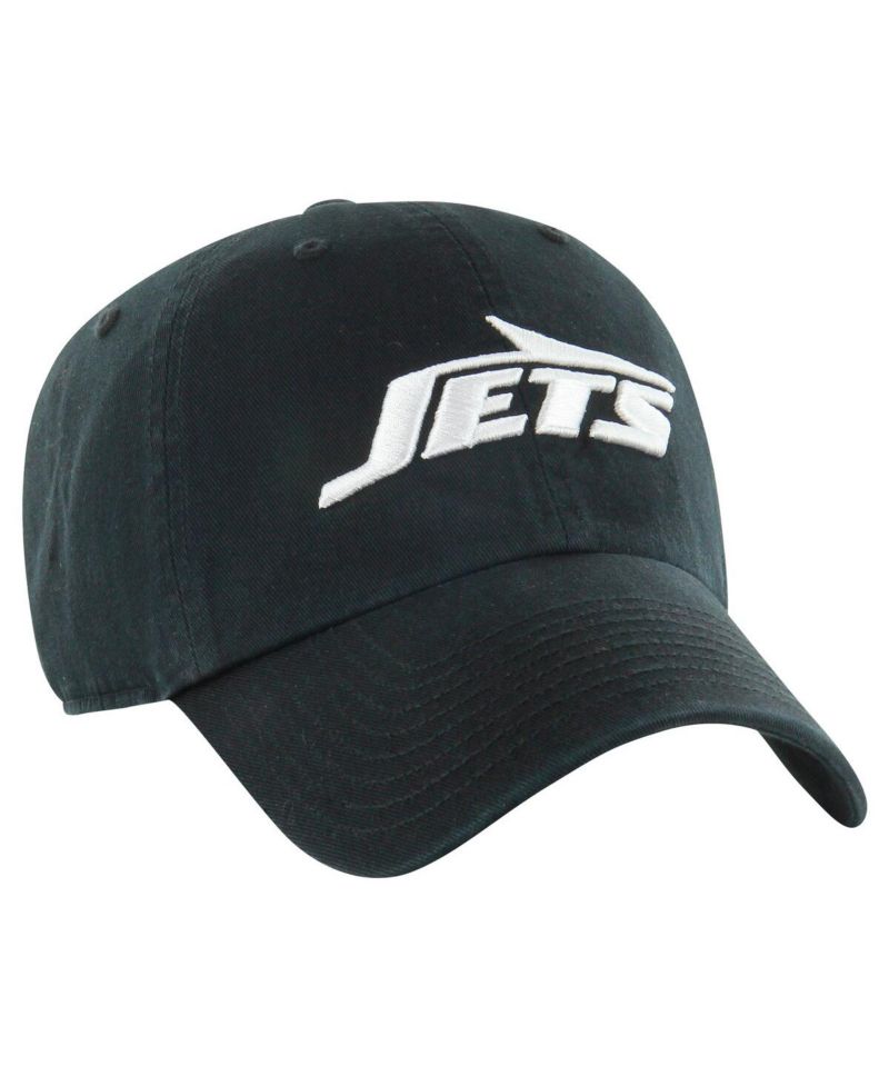 Men's Black New York Jets Clean Up Tonal Adjustable Hat