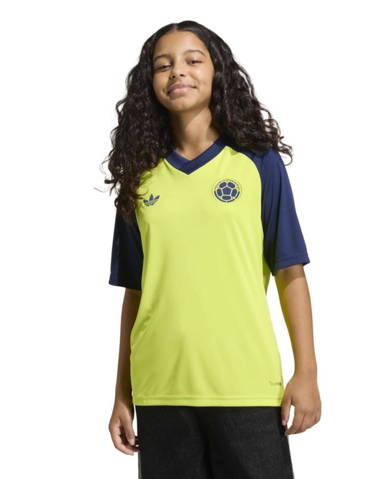 Big Boys and Girls Yellow Colombia National Team 2026 Pre-Match Jersey