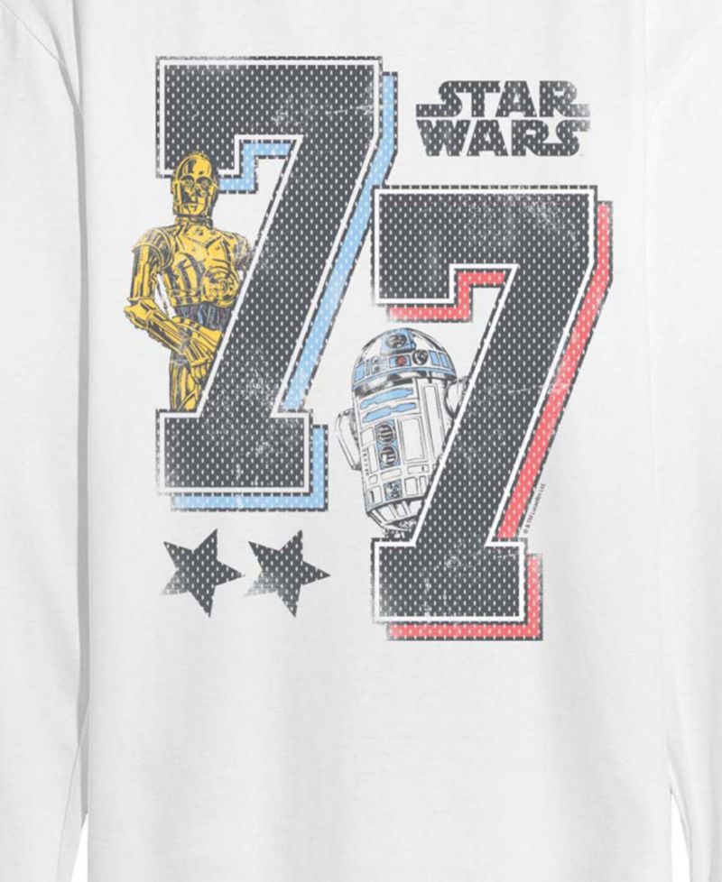 Men's Sporty Long-Sleeve Graphic T-Shirt