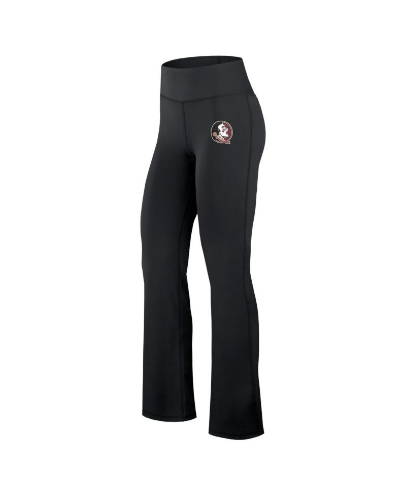 Women's Black Florida State Seminoles Training Camp Maxed Out Flare Leggings