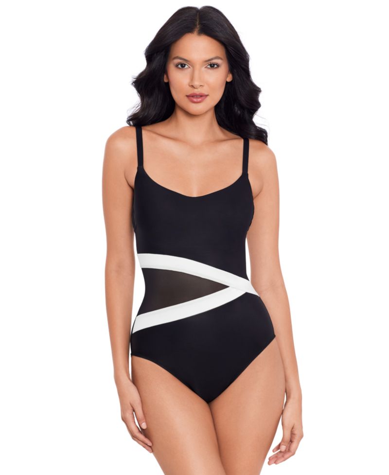 Women's Spectra Lyra Underwired Mesh One-Piece Swimsuit
