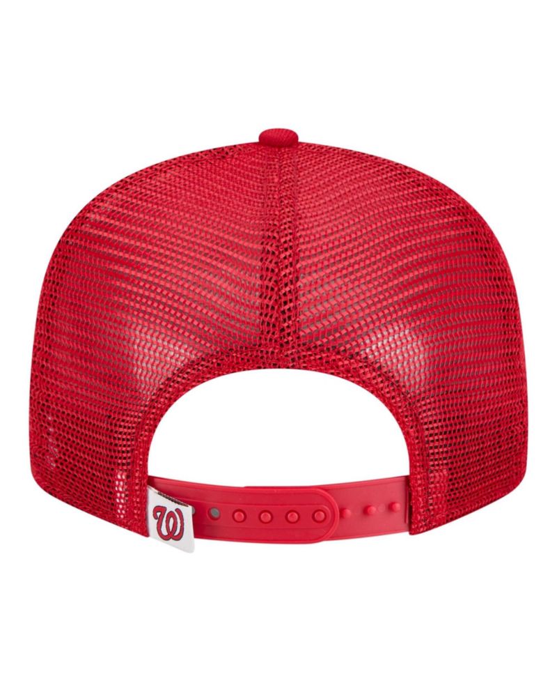 Big Boys and Girls Red Washington Nationals 9FIFTY Trucker Snapback Hat
