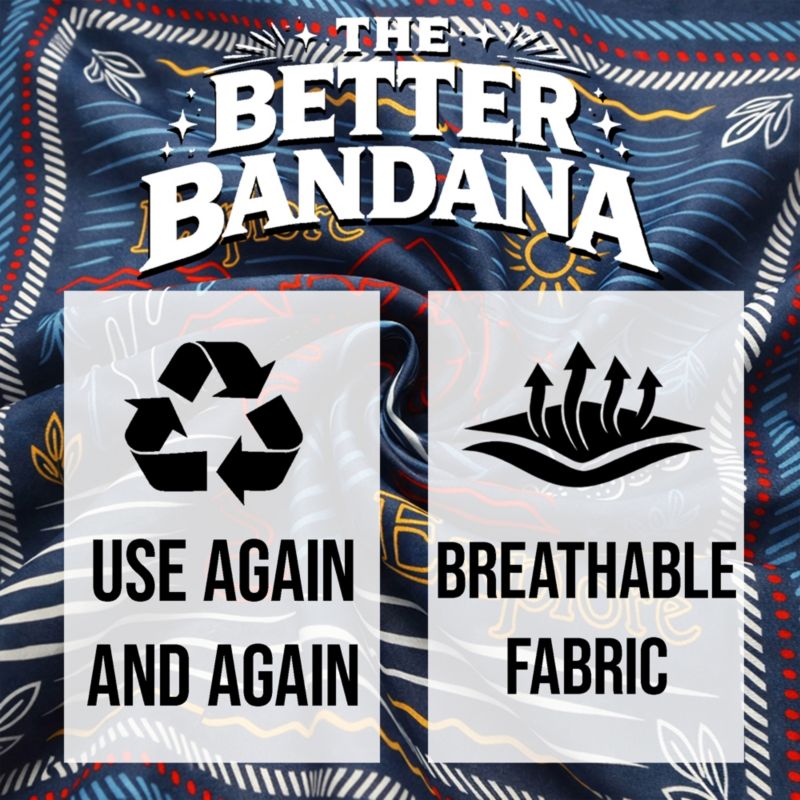 Lightweight Americana 22"x22" 6-Pack Bandana Set