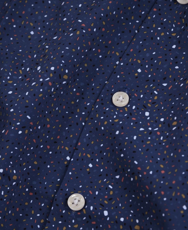 Men's Slim-Fit Textured Shirt