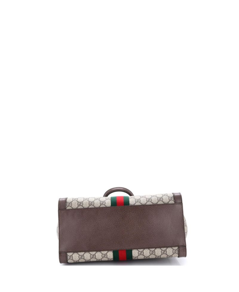 Medium Ophidia Top Handle Tote GG Coated Canvas
