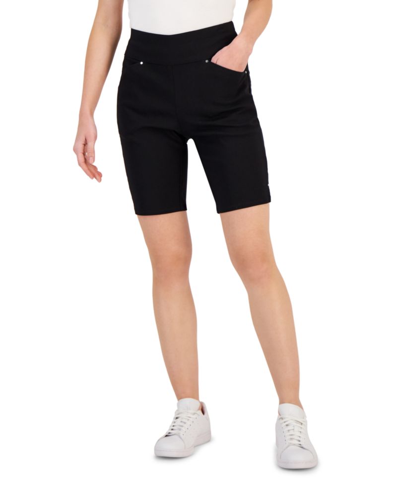 Women's Mid-Rise Pull-On Bermuda Shorts