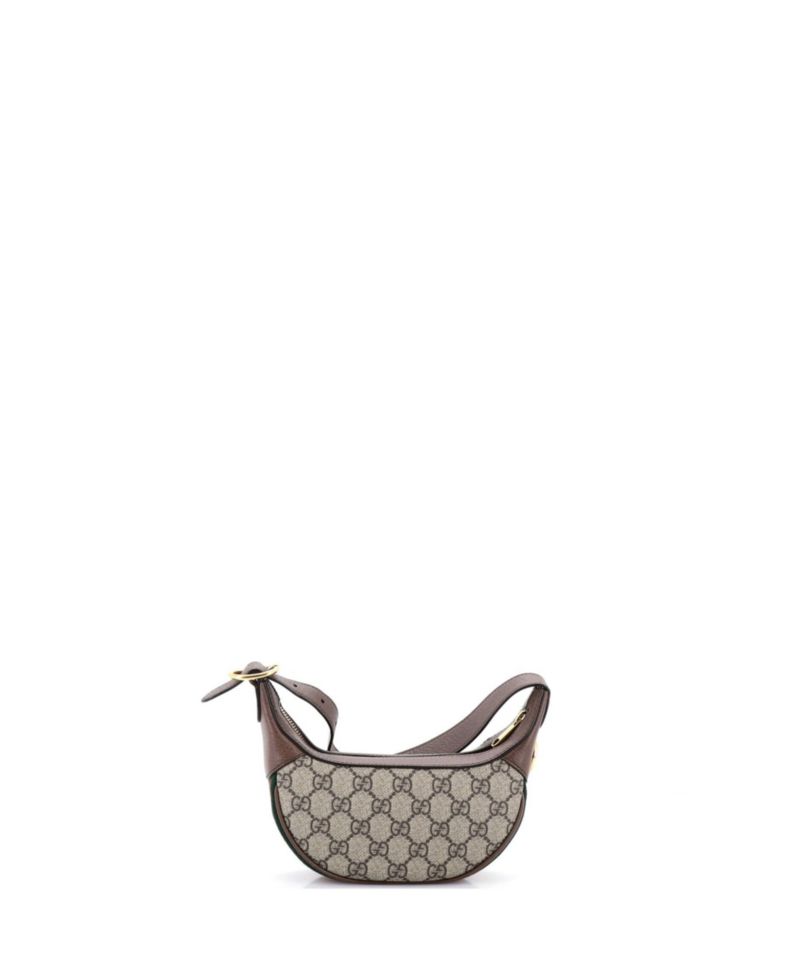 Mini Ophidia Half Moon Bag GG Coated Canvas