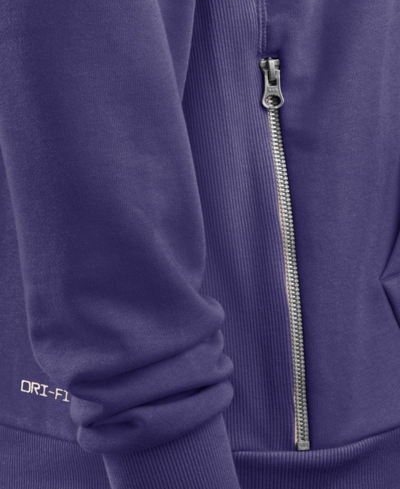 Men's Purple Minnesota Vikings Standard Issue Replay Officials Alternate Dri-FIT Hoodie