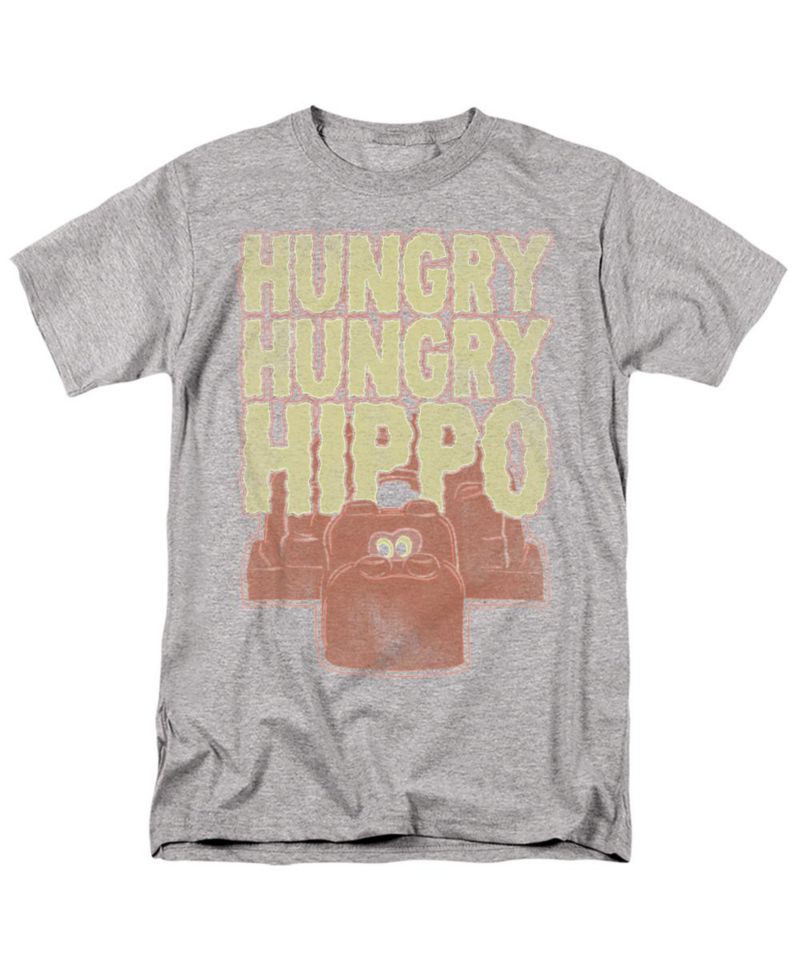 Big & Tall Hungry Hungry Hippos Wavy Logo with Red Hippo T Shirt