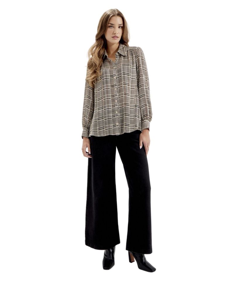 Women's Melina Long Sleeve Chiffon Blouse