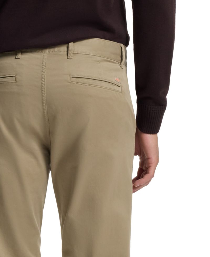 Men's Stretch-Cotton Satin Slim-Fit Chinos