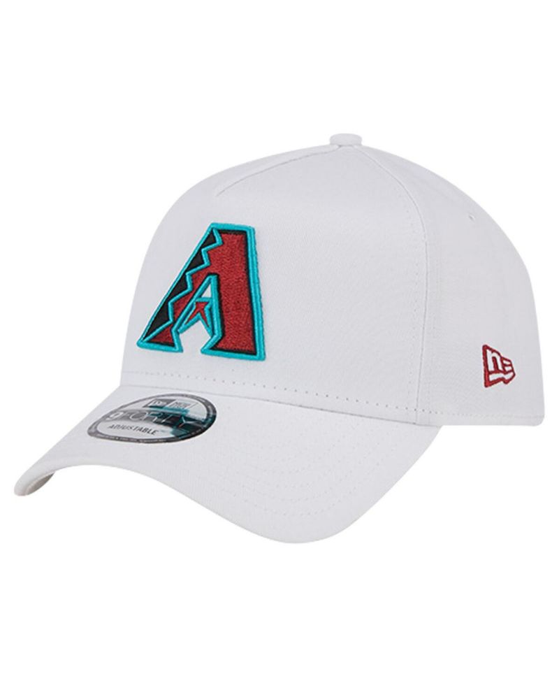 Men's White Arizona Diamondbacks TC A-Frame 9FORTY Adjustable Hat