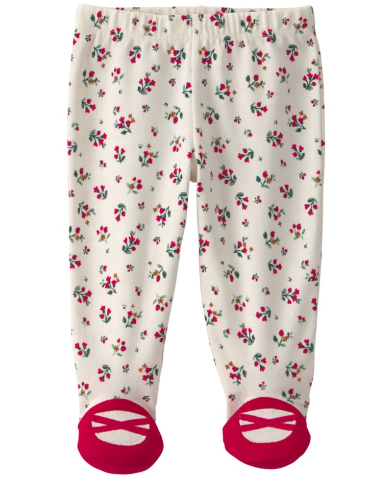 Baby Girls' Merry Little One Christmas Wreath Footie, Bodysuit, and Footed Pant, 3-Piece Set