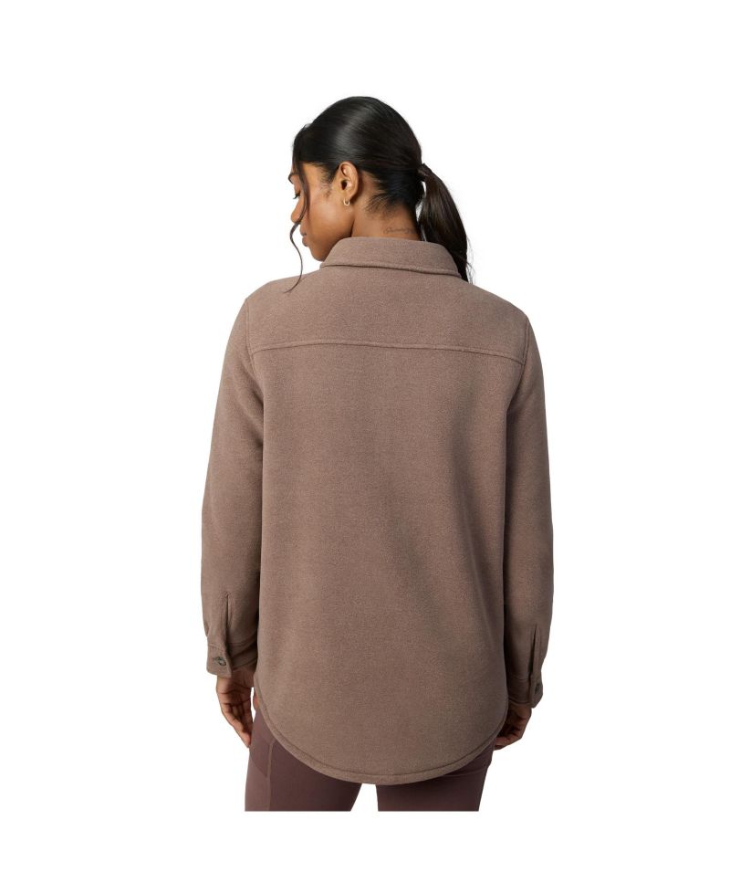 Women's Tundra Sherpa-Lined Double-Faced Fleece Shirt Jacket