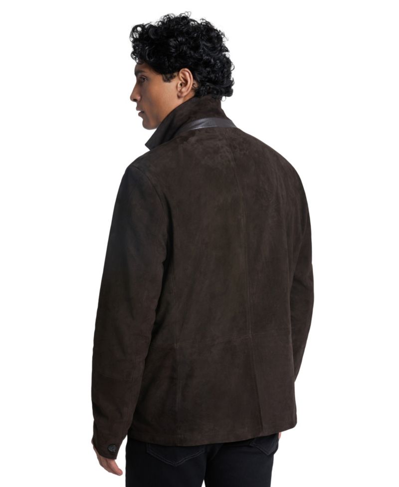 Men's Suede Modern-Fit Blazer