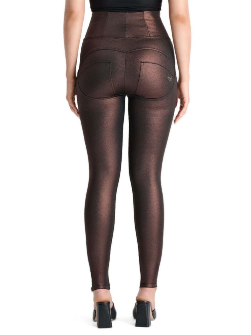 Women's Metallic High-Rise Sculpting Skinny Pants