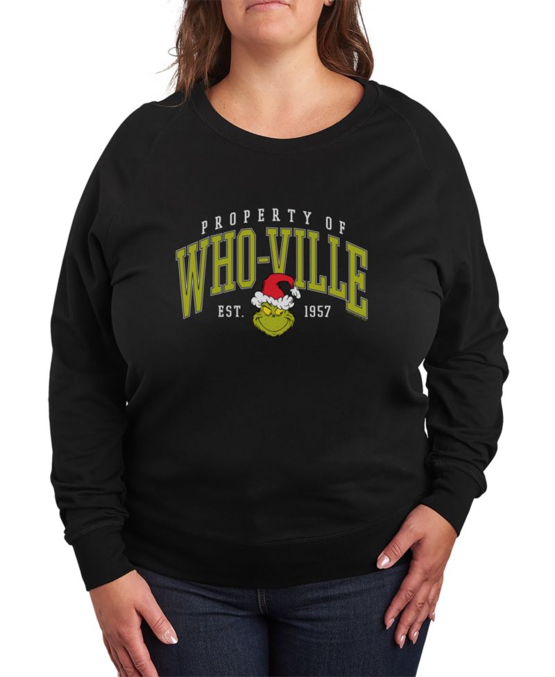 Plus Size Grinch Who-Ville Graphic Pullover Top