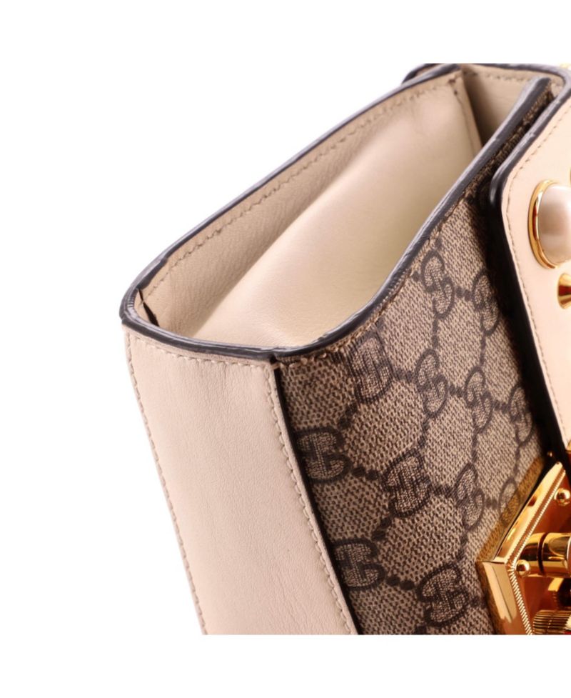 Small Studded Pearly Padlock Shoulder Bag