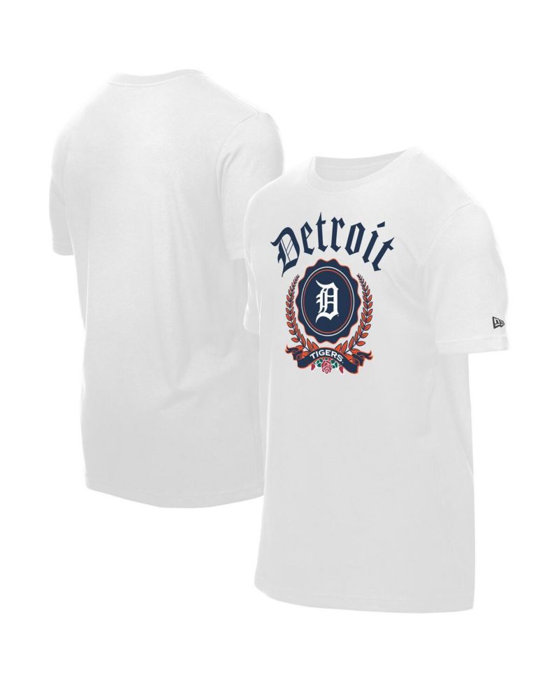 Men's White Detroit Tigers Fleur Domestic T-Shirt