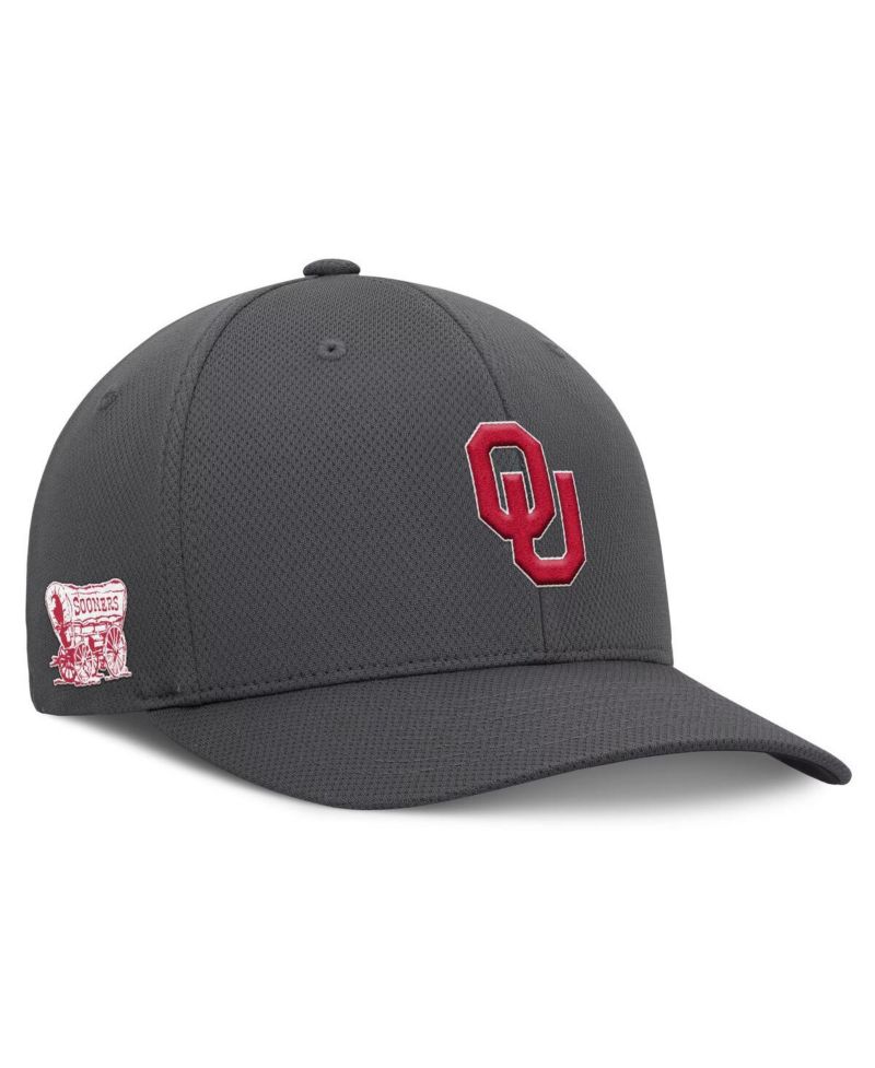 Men's Charcoal Oklahoma Sooners Reflex Logo Flex Hat