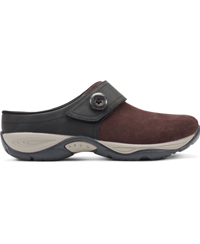 Women's Edline Suede Button Strap Mules